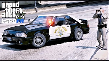GTA 5 LSPDFR #657 California Highway Patrol Ford Mustang - Throw Back Thursday