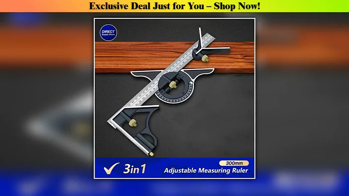 Exclusive Woodworking 3 In 1 300mm Adjustable Measuring Ruler Multi Combination Square Angle Finder