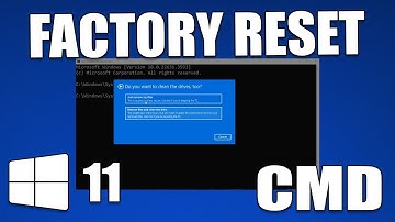 How to Factory Reset a Windows 11 PC Using Command Prompt[CMD]