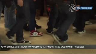 AL VIA IL NUOVO ANNO SCOLASTICO A PORDENONE, GLI STUDENTI: «INIZIO EMOZIONANTE» | 14/09/2026
