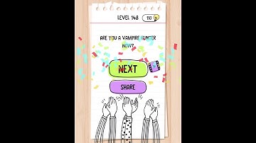 Brain Test Level 148 A Vampire! Help! Help!