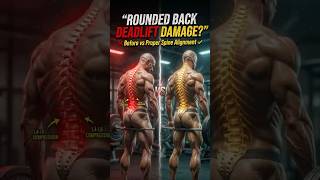 Rounded Back Deadlift vs Proper Form 💀 What Happens Inside Your Spine