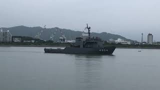 多用途支援艦げんかい 高知新港出港