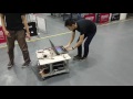 Initial motor controller drive test of Autonomous Waiter robot