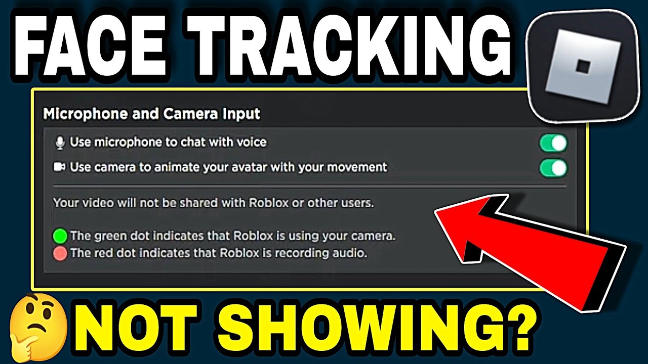Roblox Face Tracking Not Working Or Showing FIXED