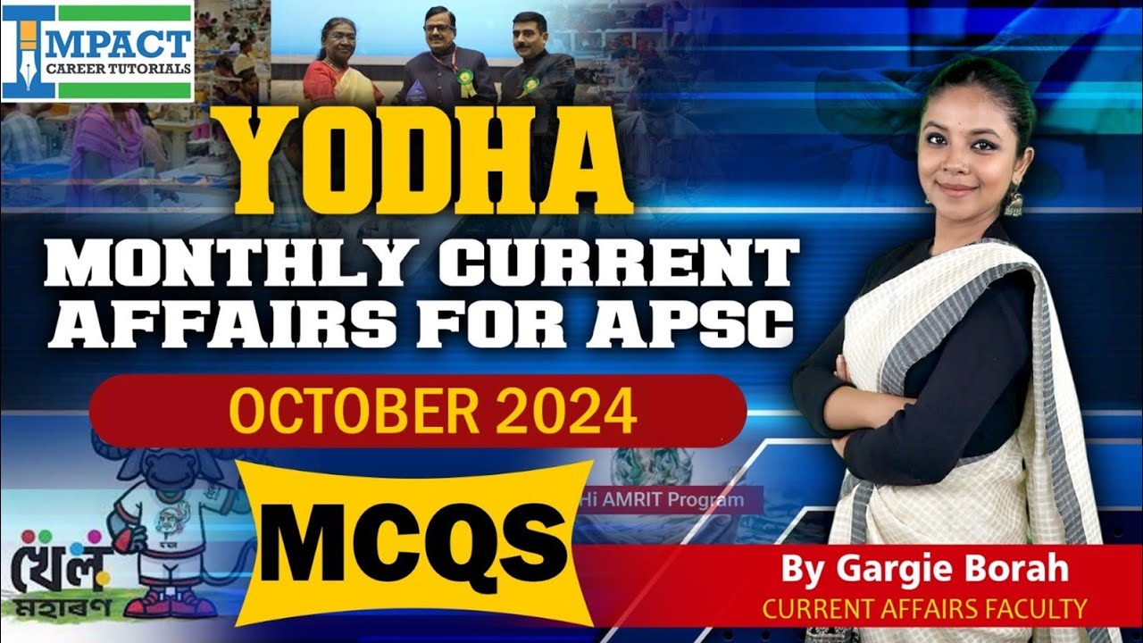 Yodha monthly current affairs for apsc assam tet in mcq format
