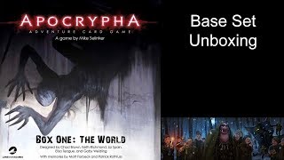 Apocrypha Adventure Card Game Unboxing Kickstarter [Quick and Dirty]