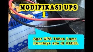 Cara Ganti Aki Ups dengan aki yang besar  ( Tutorial Komplit )