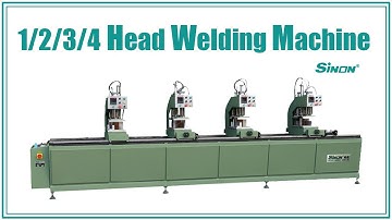 1/2/3/4 Head Available Automatic Welding Machine for UPVC Window Door Profile Frame Corner Jointing