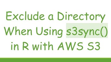Exclude a Directory When Using s3sync() in R with AWS S3