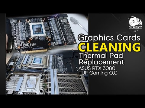 Cleaning Used Graphics Card | RTX 3080 TUF Thermal Pad Replacement