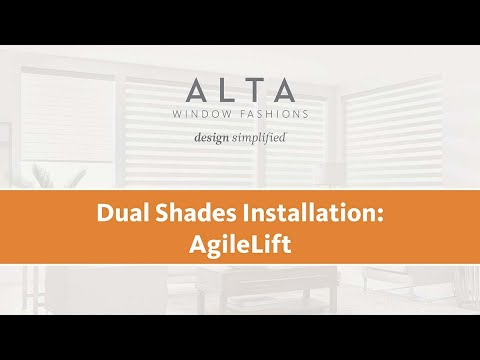 Dual Shade Installation: AgileLift
