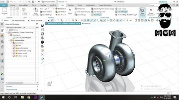 TURBOCHARGER 3d model in nx tender in keyshot