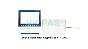 Membrane Keypad with Touch screen for Siemens KTP1200 6AG1123-2MA03-2AX0 repair replace with display