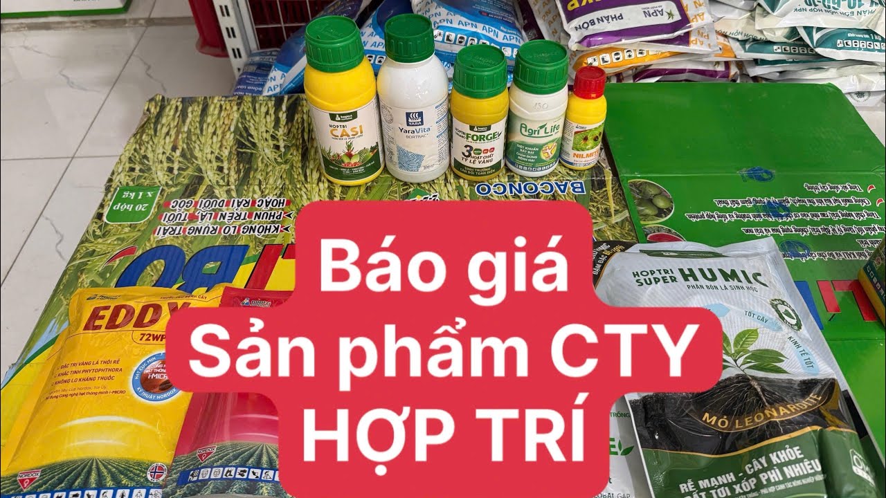 Báo giá sản phẩm CTY HỢP TRÍ #baogia #giare 