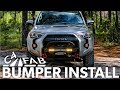 Ep36 - C4 BUMPER INSTALL on 4Runner, Testing, Lights, Winch and GETTING STUCK!!