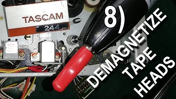 8 Demagnetise heads (Fix Your Tascam 244 Portastudio Transport)