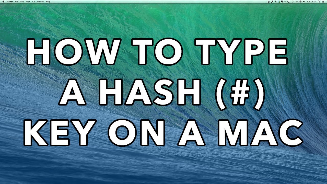 How To Type A Hash Key On A Mac OSX YouTube
