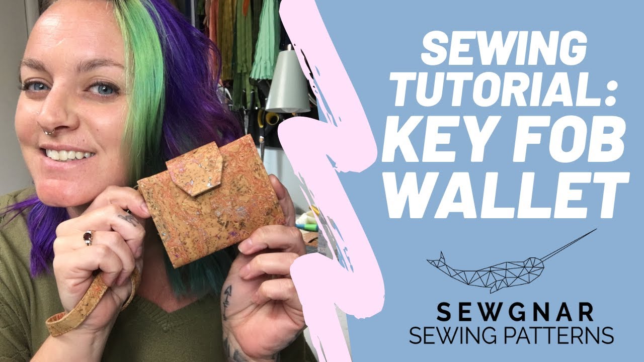 Sewing Tutorial: Seamingly Wicked Coffin Wallet in all cork! 