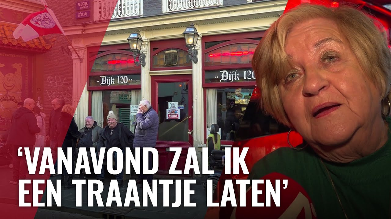 Barvrouw Diny neemt na 34 jaar afscheid van café op de Zeedijk