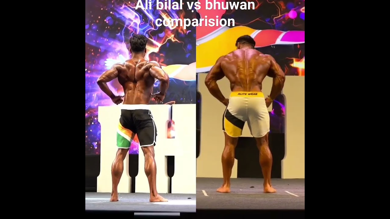 Ali Bilal vs bhuwan chauhan comparision at ifbb sheru classic 2023 