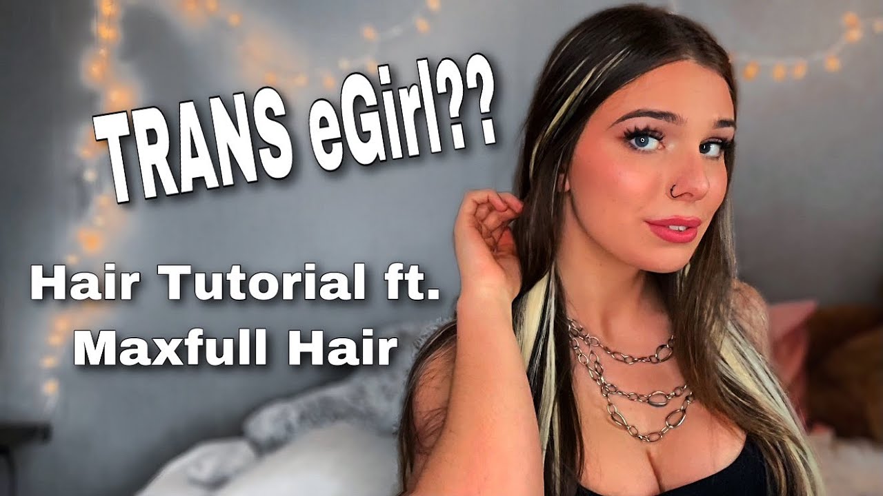 Tiktok Egirl Highlights Without Damage Blonde Hair Extensions On Brown Hair Ft Maxfull Hair Youtube