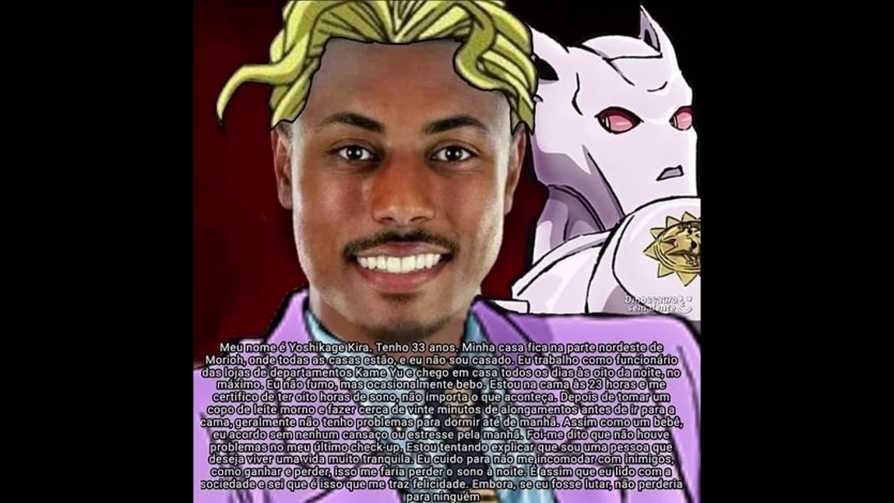 jojos cursed images with the theme of Kira Yoshikage
