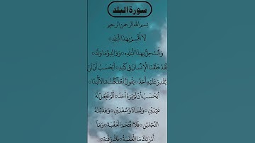 SURAH AL BALAD سورة البلد THE AMAZING VOICE #surahalbalad #albalad