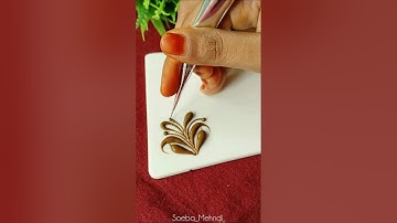 How to mehndi leaf create #mehndi #shorts #Soeba_Mehndi
