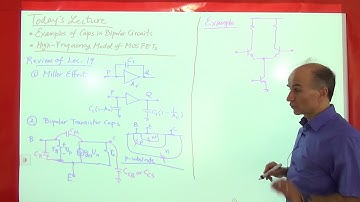 Razavi Electronics2 Lec20: Examples of Capacitances in Bipolar Circuits, High-Freq. Model of MOSFETs