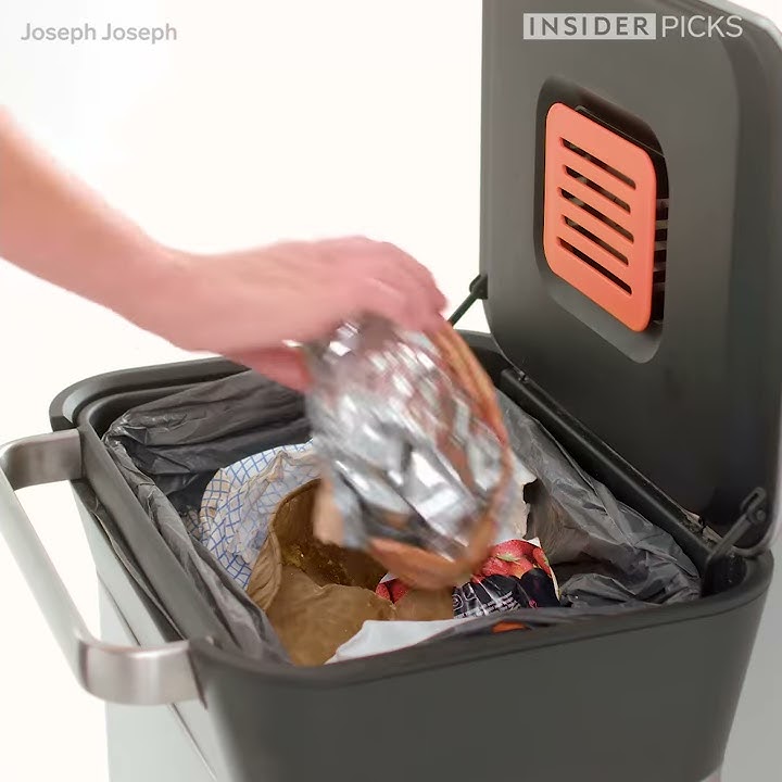 Joseph Joseph Titan 20L Stainless-Steel Trash Compactor