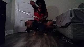 Wonder Woman Mediative Swordmartial Arts Training