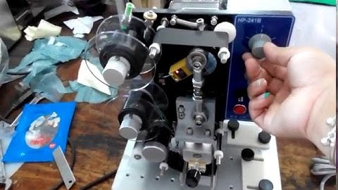 how to use HP 241 ribbon code printer video expiry date printing machine Date imprimante