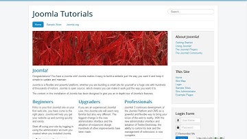 Joomla tutorial introduction