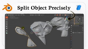 Hoe je een object in tweeën snijdt in Blender (Geometrie Verdelen)