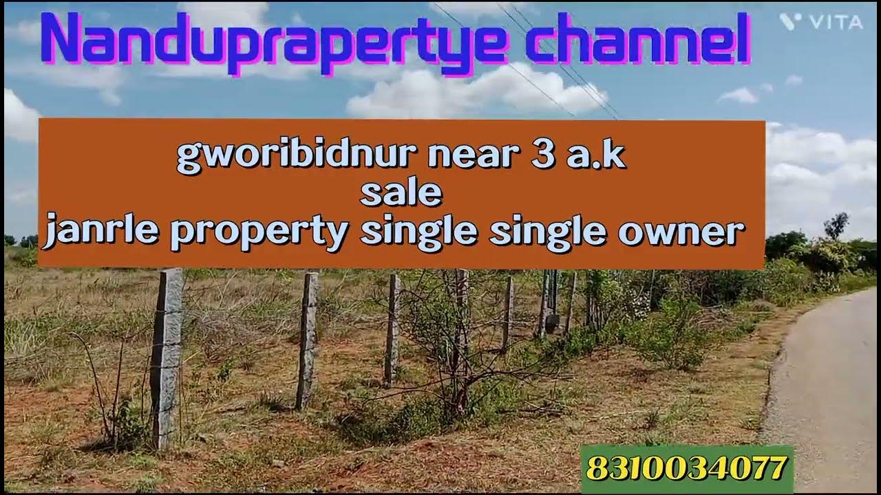 3ak agriculture land for sale in gworibidnur near sale in Karnataka 