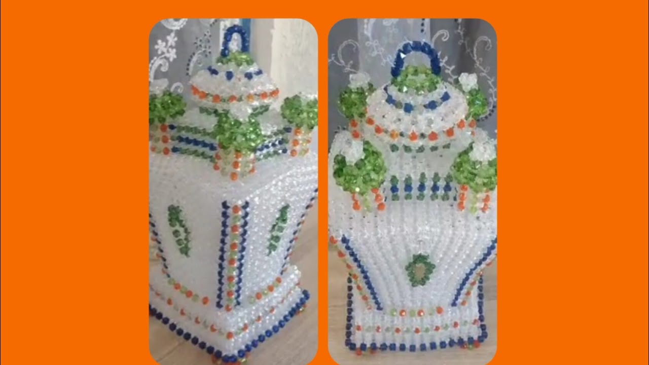 فانوس بلكونه خرز  المدينه المنوره   ٨٠٠جم  ج١ تصميم 🌻لبنى العايدي 🌻بفضل الله