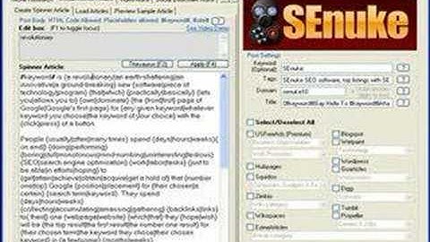 SEnuke Niche, Affiliate and SEO Software SE nuke