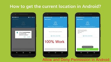 Allow and Denny Permission In Android Apps | Current Location in Android Studio #mapsandroid
