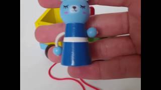 Ahşap İple Çekmeli Tren