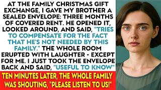 At The Family Christmas Gift Exchange I Gave My Brother a Sealed Envelope 3 Months Of Covered Re