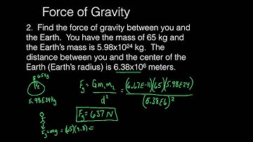 Force of Gravity (Video Physics)
