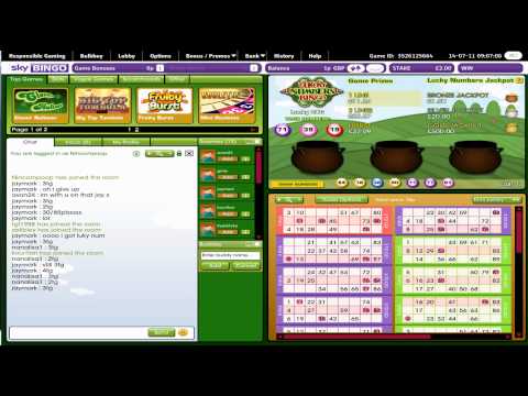 Lucky Numbers Bingo at Sky Bingo