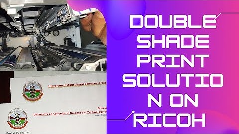 HOW TO REPAIR DOUBLE SHADE PRINT IN RICOH COLOUR COPIER C2003 C2503 C2503ZSP HOW TO CLEAN IDC sensor