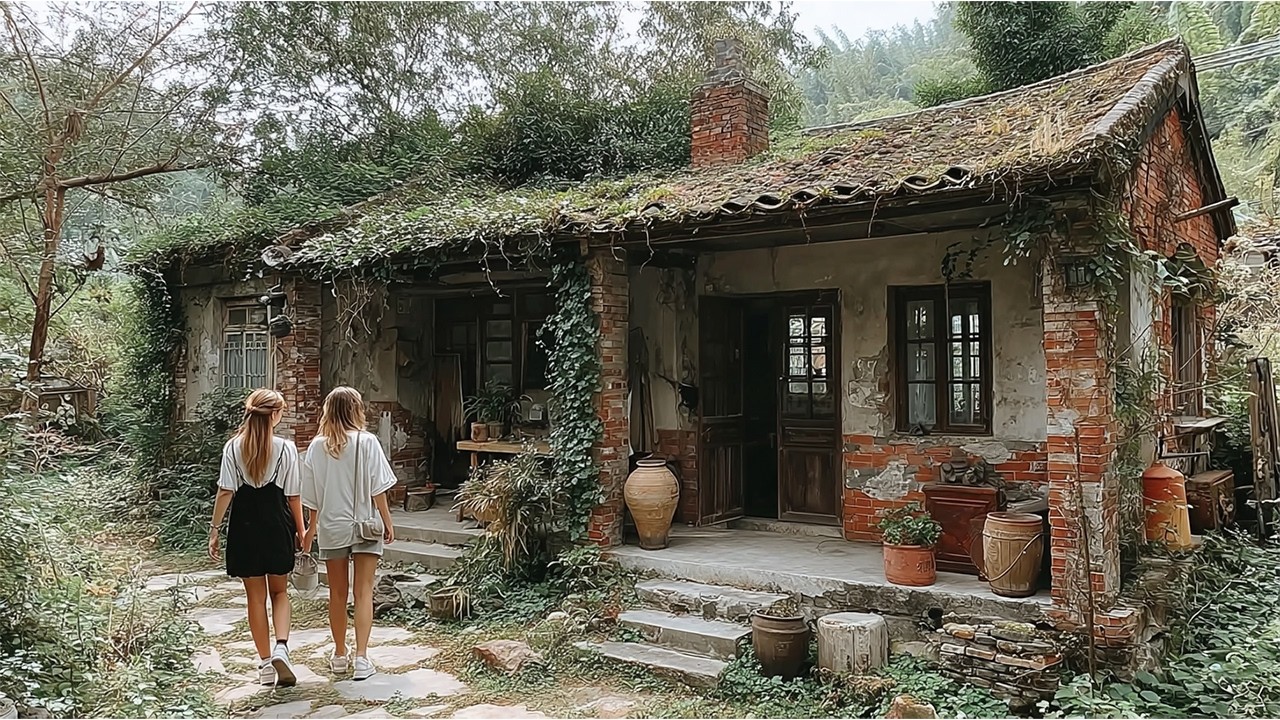 Успешно разведясь, две одинокие девушки превратили заброшенный старый дом в рай своей мечты