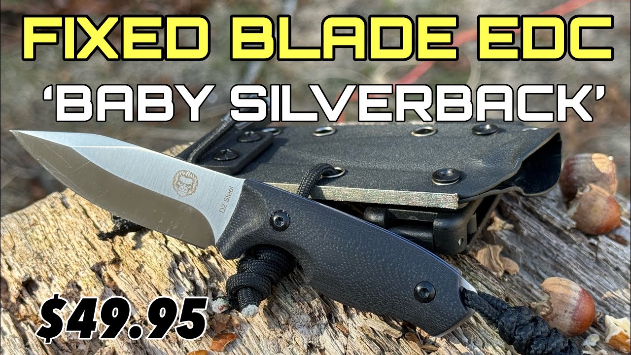 HOLTZMAN’s GORILLA SURVIVAL - “BABY SILVERBACK” EDC Fixed Blade