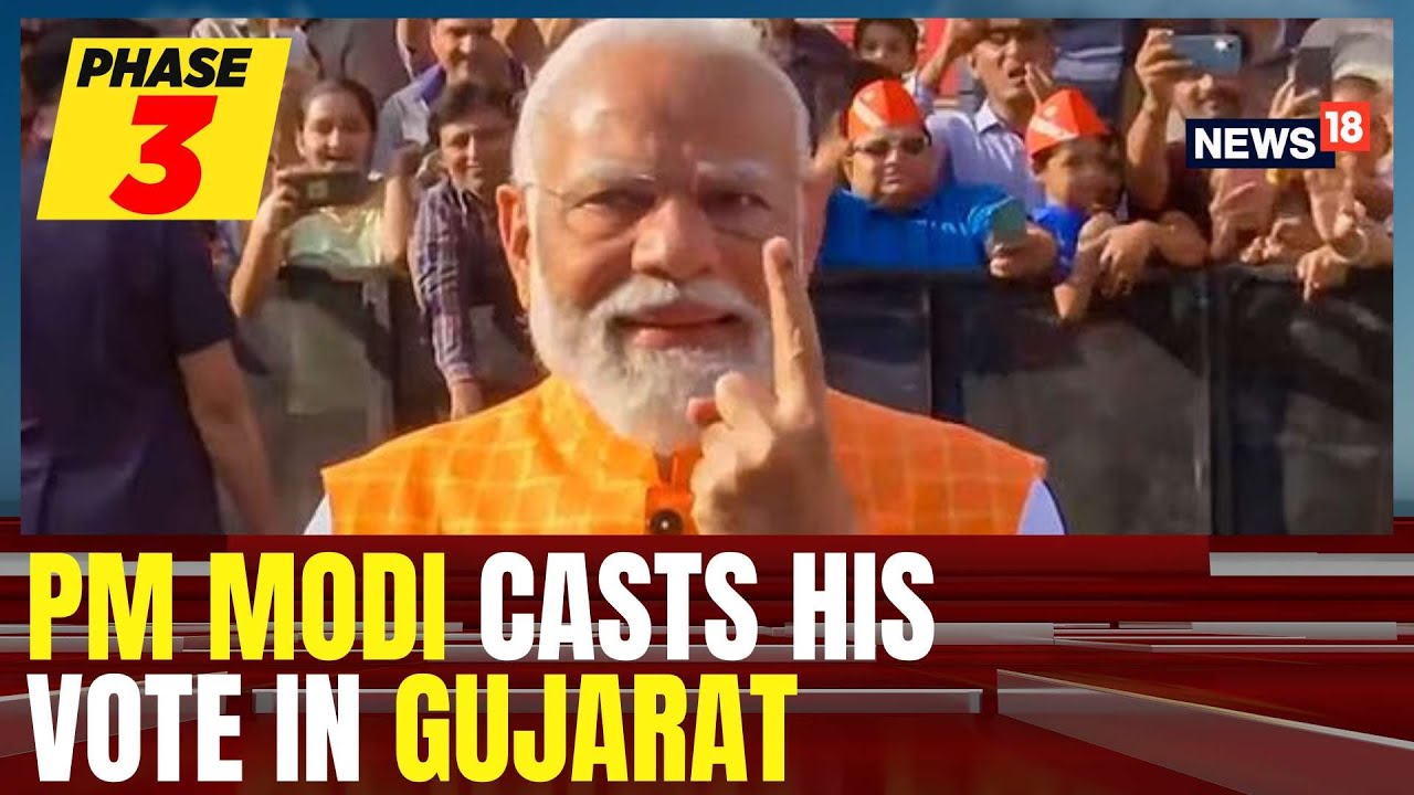 PM Narendra Modi Casts His Vote | Gujarat News | Phase 3 2024 News ...