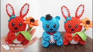 3d origami little rabbit tutorial , paper rabbit making | como hacer un conejo de origami 3d Wealth