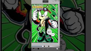 SCOURGE! The Hedgehog🦔🟢(Archie Sonic) #sonic #sonicthehedgehog #soniccontent #memes #ccart