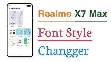 Realme X7 Max How To Change Font Style, Font Changer